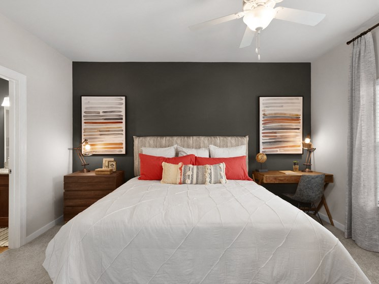 Trendy Master Carpeted Bedroom at Abberly Avera Apartment Homes by HHHunt, Manassas